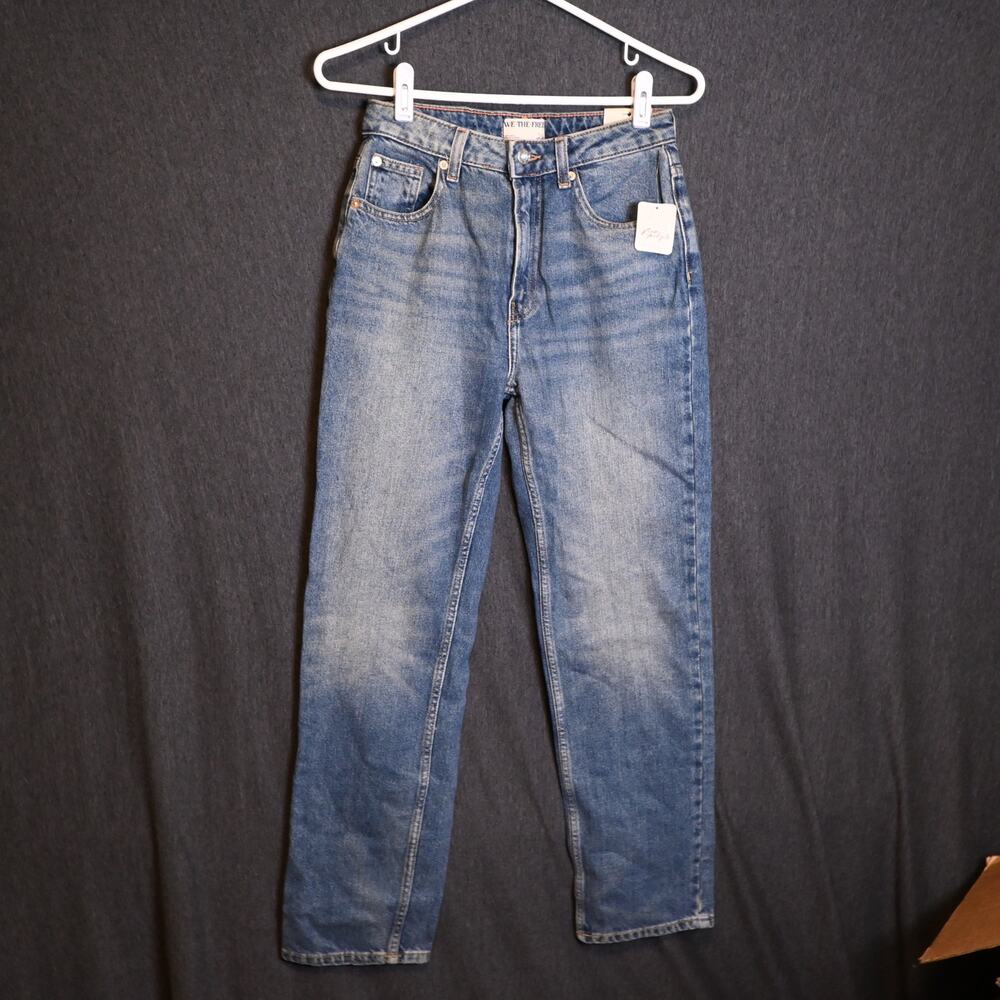 NEW We the Free Women's 26 (26x28) Pacifica High Rise Slim Straight Leg Jeans